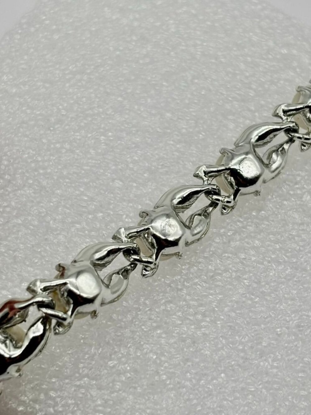 Vintage Lisner Choker Faux Pearl Pave Rhinestone W/Silver-Tone Adjustable Signed - Picture 14 of 16